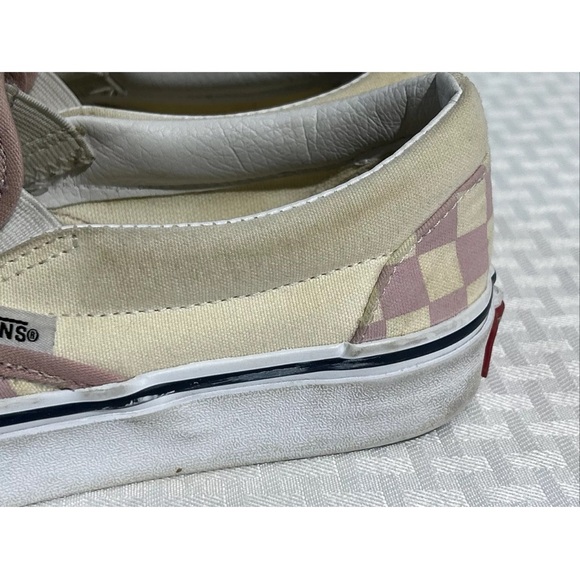 Vans Off The Wall Checkered Slip-On size 5.5 Men/ 7 Women Light Blue And White. - Picture 3 of 15